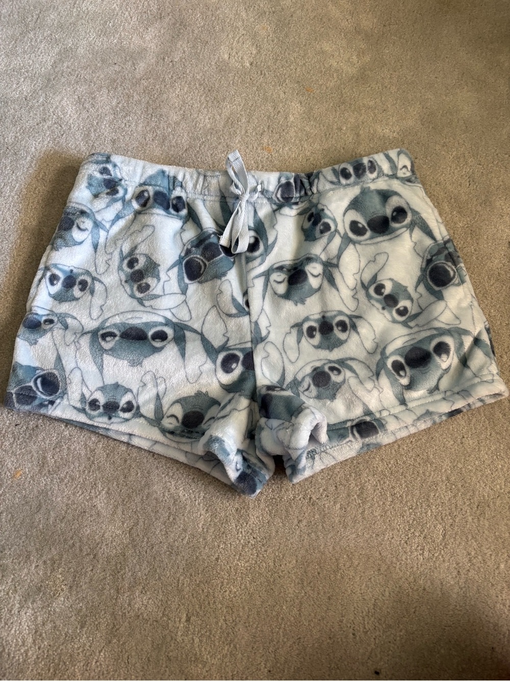 NWOT Cozy Blue Cartoon Print Women's Lounge Shorts
